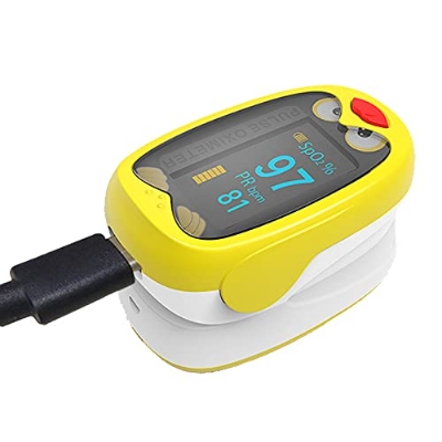 Picture of Baby Finger Pulse Oximeter Pediatric Oximeter SpO2 PR OLED Rechargeable