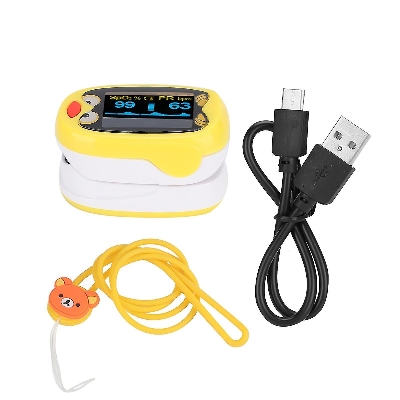 Picture of Baby Finger Pulse Oximeter Pediatric Oximeter SpO2 PR OLED Rechargeable