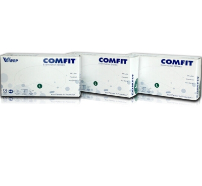 Picture of Comfit Examination  Hand Gloves Made in Malaysia,  100 Pcs Powdered (1box)