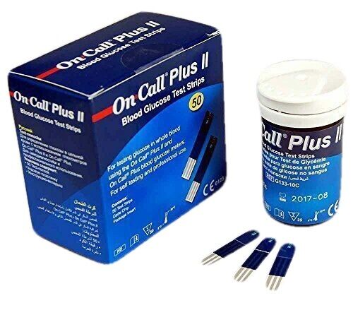 Picture of One Call Plus Blood Glucose Test Strips 25x25=50pcs