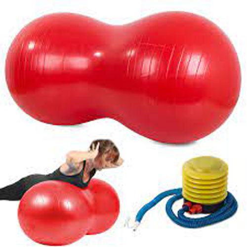 Picture of Capsule Shaped Gym Ball for Fitness Exercise and Recovery Purposes,Capsule Gym Ball with Pamper