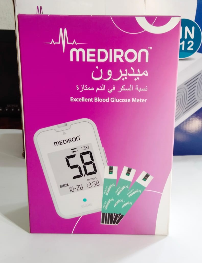 Picture of Mediron Blood Glucose Test Strip with 10 pcs strip
