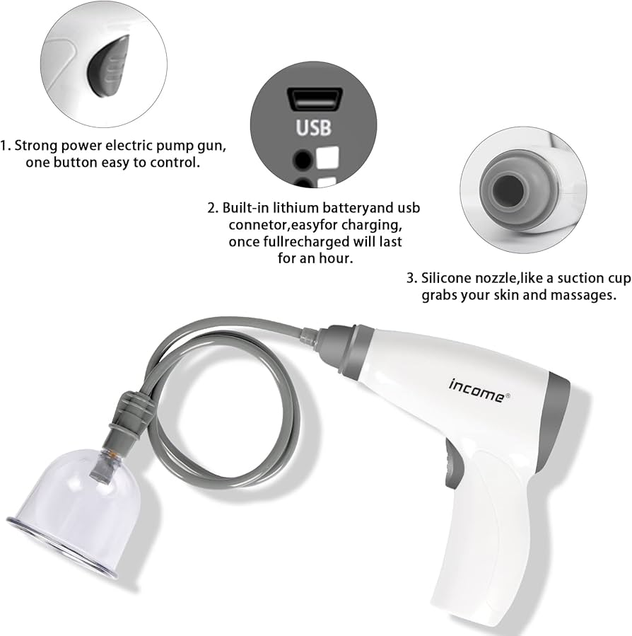 Picture of Picture of Electric Vacuum Cupping Machine Therapy Set ,Cupping Sets, Portable Electric Cupping Therapy Set Machine with Pump, Professional Vacuum Suction Cups, Electric Universal Cupping Kit for HomeusePicture of Electric Vacuum Cupping Machine Therapy