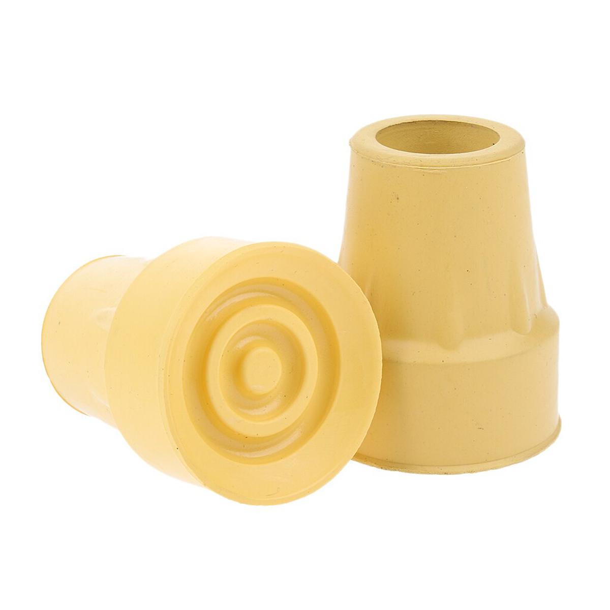 Picture of 2pcs Non-slip Rubber Walking Crutch Stick Tips (2.2cm) Shock Absorb Walker Tips, Chair Leg