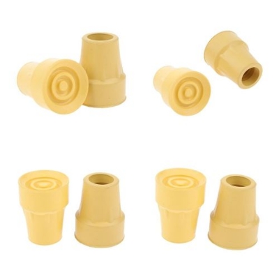 Picture of 2pcs Non-slip Rubber Walking Crutch Stick Tips (2.2cm) Shock Absorb Walker Tips, Chair Leg