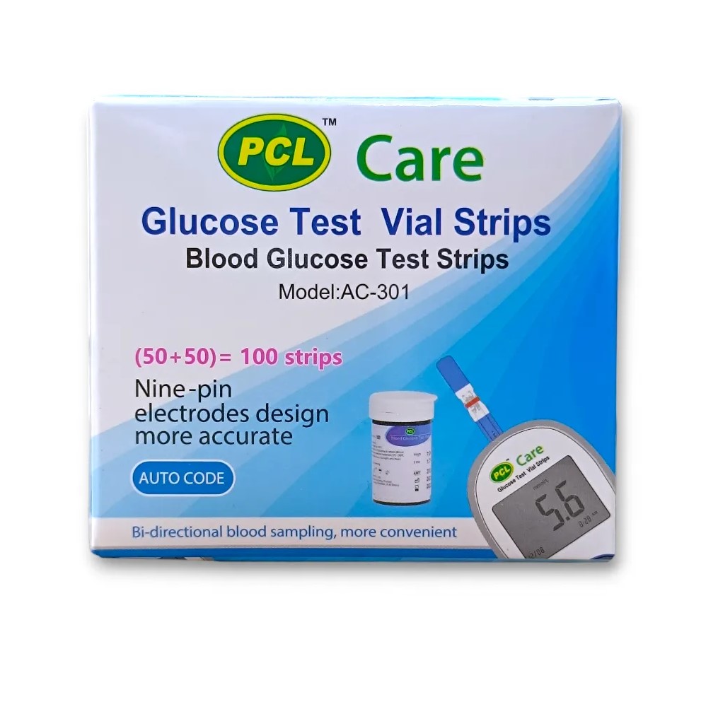 Picture of PCL Care Glucose Meter strips-50x50=100pcs, 1box