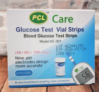 Picture of PCL Care Glucose Meter strips-50x50=100pcs, 1box