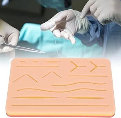 Picture of Reusable Surgical Medical Practice Traumatic Simulation Wounds Training Teaching Model Suture Kit Pad Silicone Fake Skin Suture