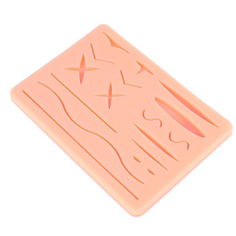 Picture of Reusable Surgical Medical Practice Traumatic Simulation Wounds Training Teaching Model Suture Kit Pad Silicone Fake Skin Suture
