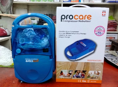 Picture of Procare Compressor Nebulizer (Blue) With Adult And Child Mask