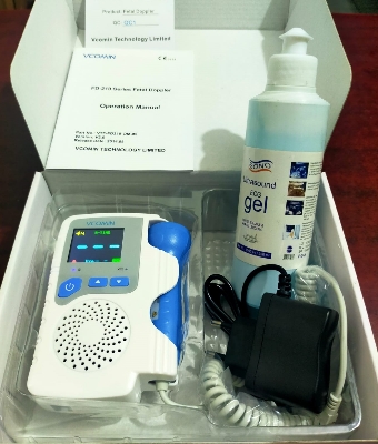 Picture of VCOMIN FD210C Rechargable Fetal Doppler Baby Monitor LCD color Display Portable Baby Heart Rate Monitor With 1pcs  Gell free
