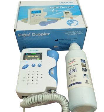 Picture of VCOMIN FD210C Rechargable Fetal Doppler Baby Monitor LCD color Display Portable Baby Heart Rate Monitor With 1pcs  Gell free