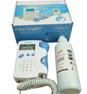 Picture of VCOMIN FD210C Rechargable Fetal Doppler Baby Monitor LCD color Display Portable Baby Heart Rate Monitor With 1pcs  Gell free