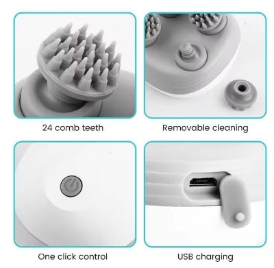 Picture of Scalp Head Hair Massager Electric Health Care Antistress Relax Body Massagem Deep Saude Tissue Prevent Body Massage