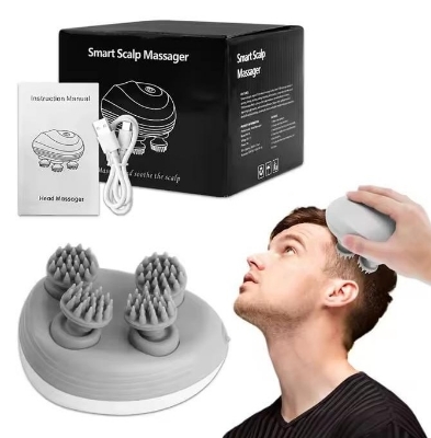Picture of Scalp Head Hair Massager Electric Health Care Antistress Relax Body Massagem Deep Saude Tissue Prevent Body Massage
