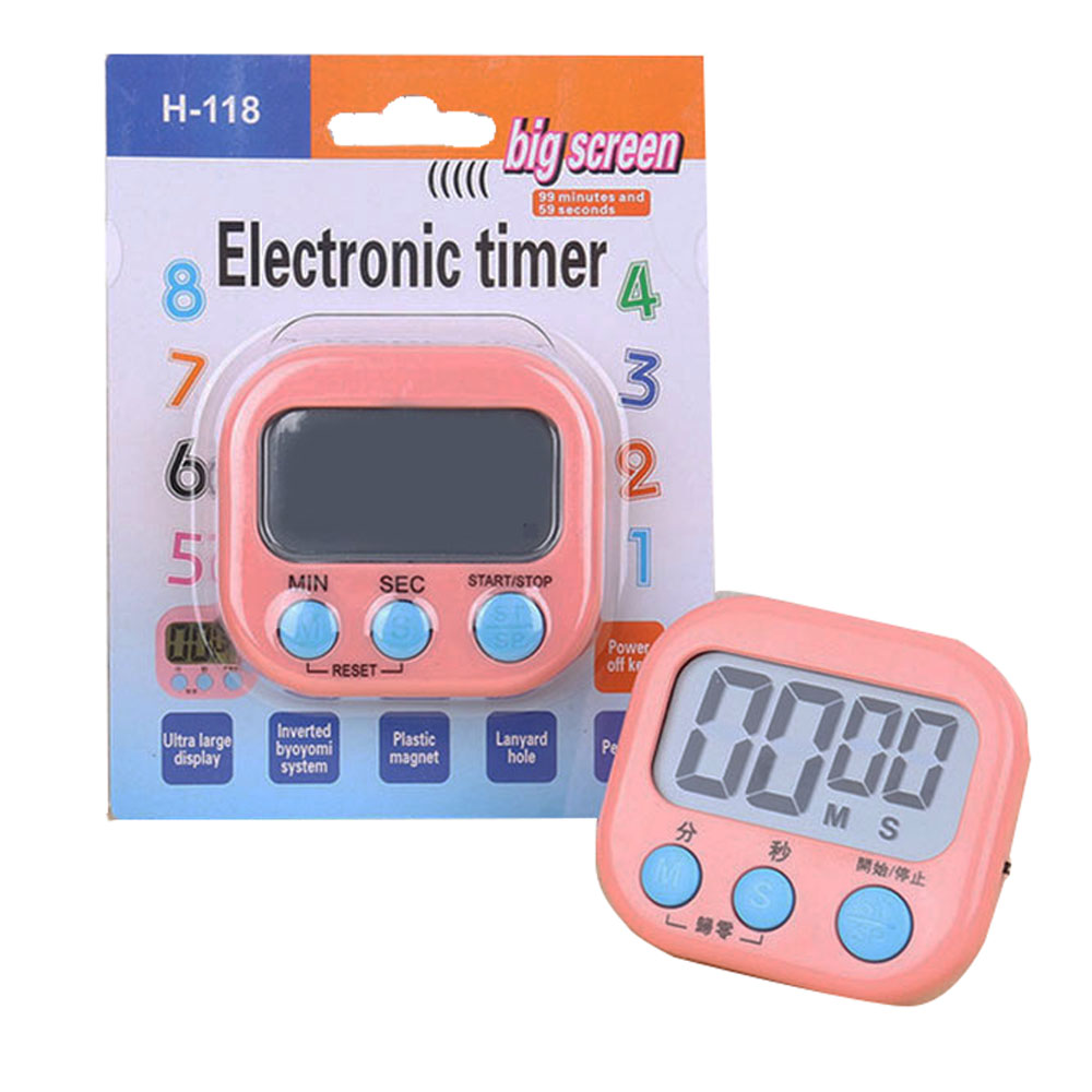 Picture of Digital Electronic Kitchen Timer | Multipurpose Digital Display Countdown Timer | H-118 Big Screen Electronic Timer