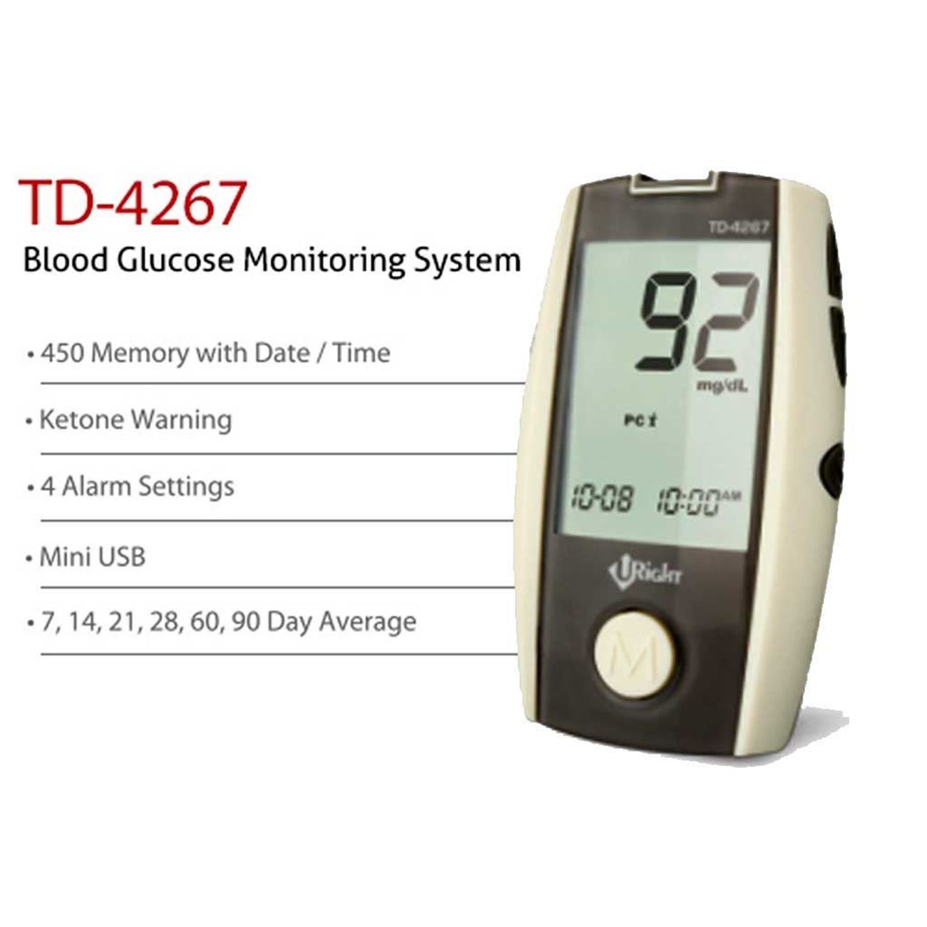 Picture of Uright Blood Glucose Monitoring System TD-4267