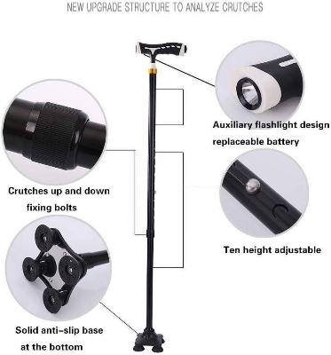 Picture of T-Handle Walking Stick | Aluminum Alloy Trekking & Hiking Cane