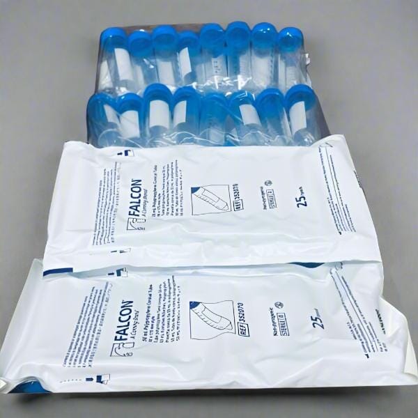 Picture of 50 mL Falcon Centrifuge Tubes, Polypropylene, Origin: China Pack of 25, 1pkt