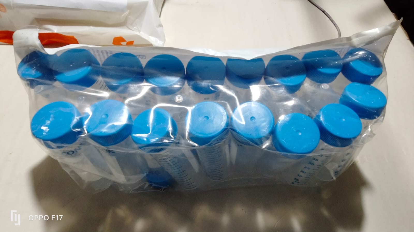 Picture of 50 mL Falcon Centrifuge Tubes, Polypropylene, Origin: China Pack of 25, 1pkt