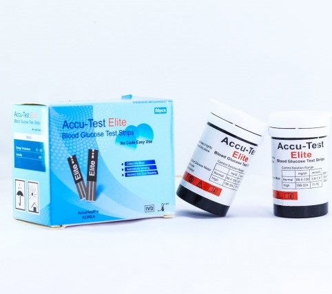 Picture of Accu Test Elite Blood Glucose Check Strip 25x2 =50 pcs