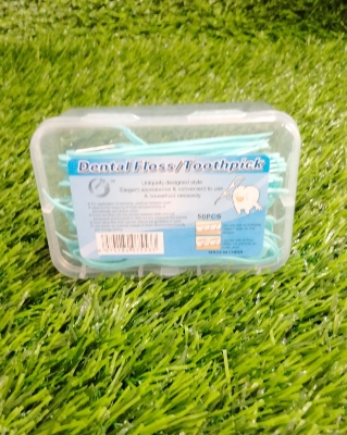 Picture of Dental Floss Toothpick Flosser 50 Pcs/1Box