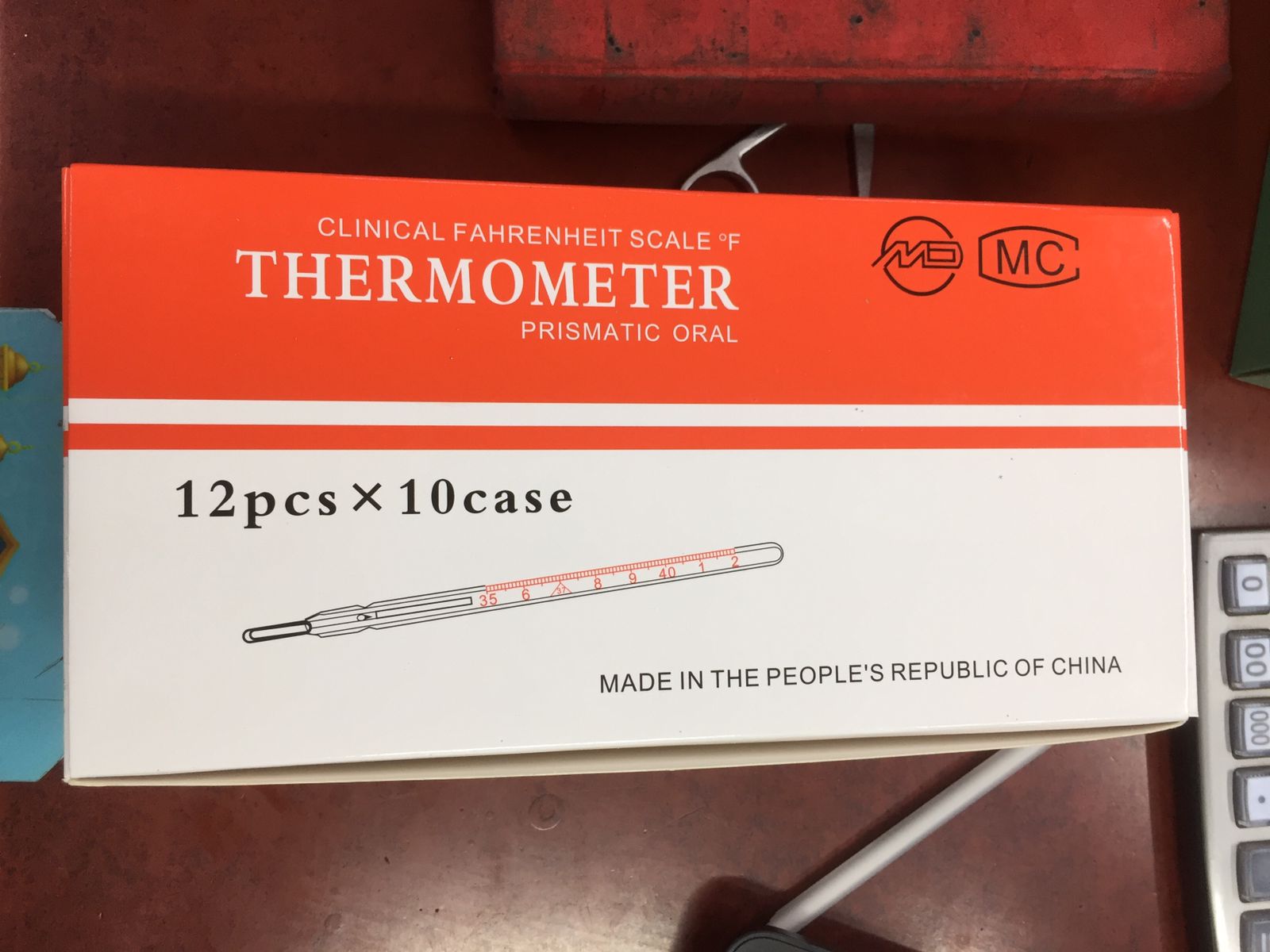 Picture of Thermometer Glass Clinical 12pcs, 1box
