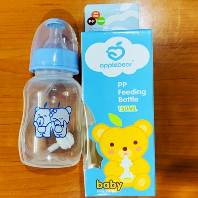 Picture of Apple Bear Baby Feeder Plastic feeding bottle 150ml bpa free