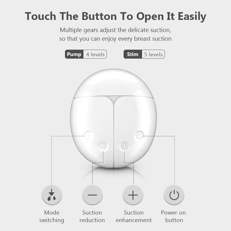 Picture of RH-288 Electric breast pump set Pain Free High Quality Comfortable Spill-Proof Mom's Helper Food Grade Electric Breast Pump