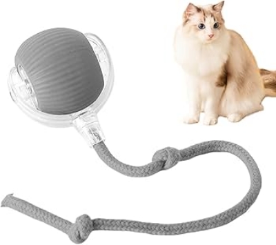 Picture of Cat Interactive Toy Speedy Tail 2.0 Smart Interactive Rolling Cat Toy Ball, Automatic Moving Ball Toy for Bored Indoor Cats, USB Rechargeable