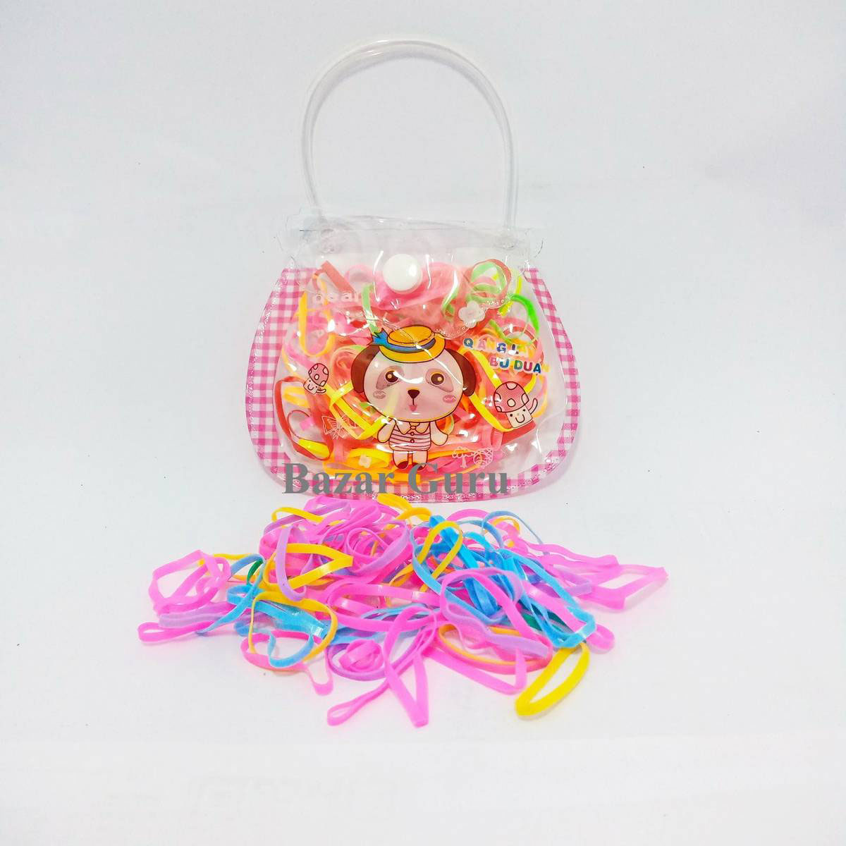 Picture of Trendy Hair Rubber Band for Baby-Multicolor 70-80 Pieces