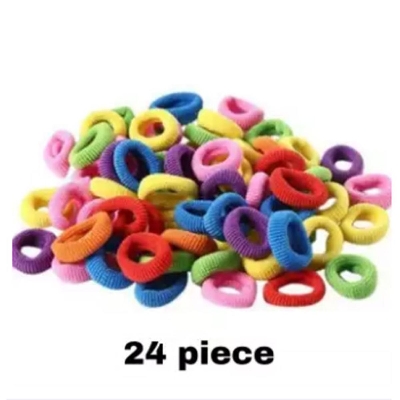 Picture of Elastic Hair Bands for Women/ Girls rubber band-24 piece