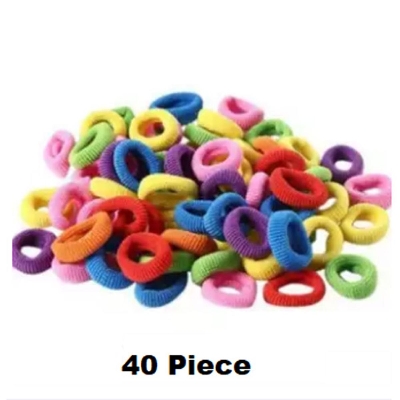 Picture of Elastic Hair Bands for Women/ Girls rubber band-40 piece