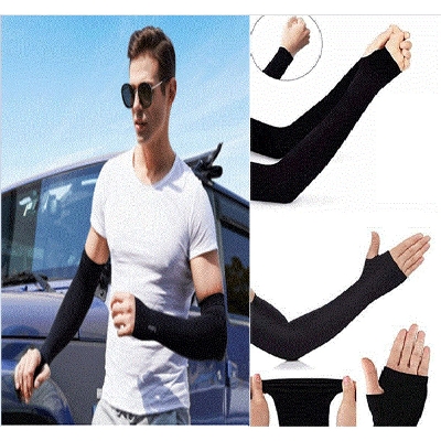 Picture of Hand Sleeves uv outdoor sports sun protection Black Color