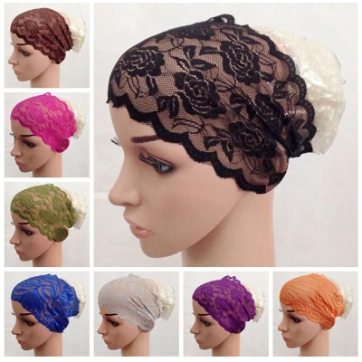 Picture of Lace Underscarf Muslim Net Inner Cap Multi-color - 1 Piece
