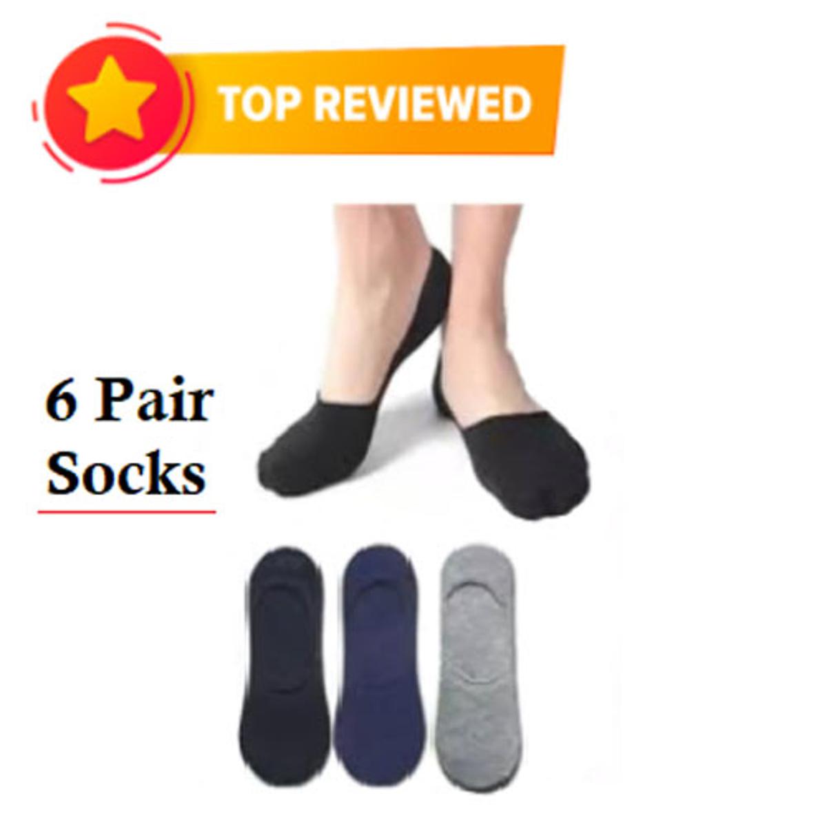 Picture of Loafer Socks 6 Pair for Men - Multicolor