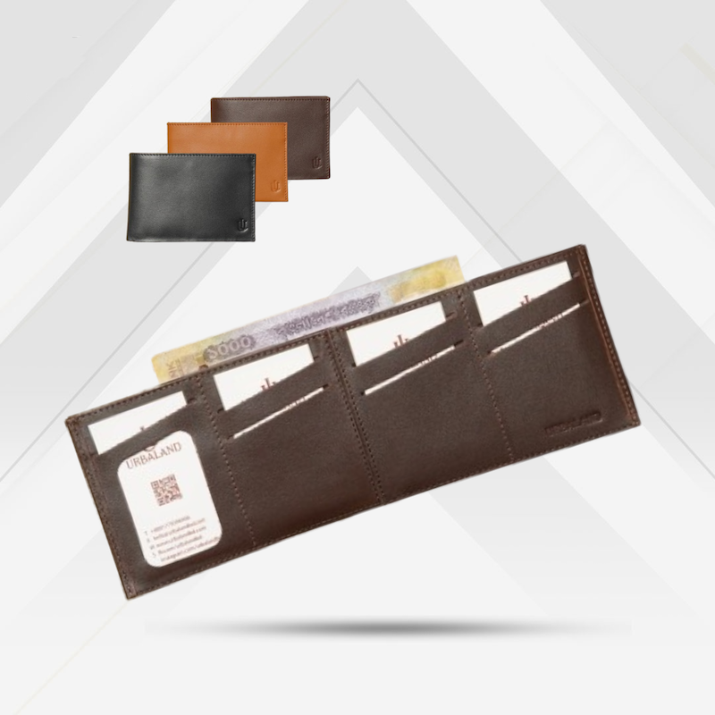 Picture of Urbaland Pure Leather Byron Hybrid Card Wallet Black for men