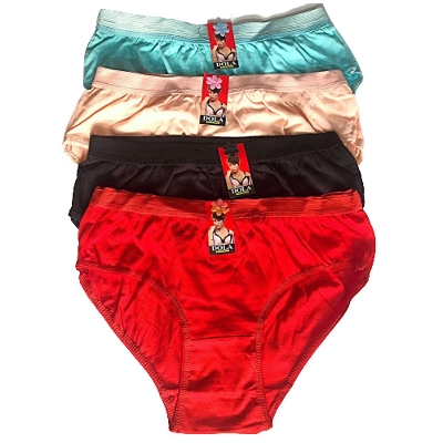 Picture of 4 Pack Cotton Breathable Knickers Panty for Women - Multicolor