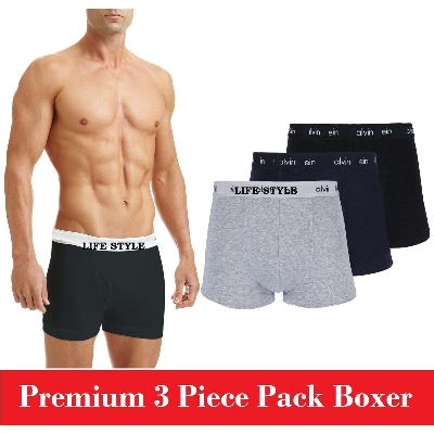Picture of Pack of 3 Piece Cotton Boxer Underwear for Men - Under Wear For Men