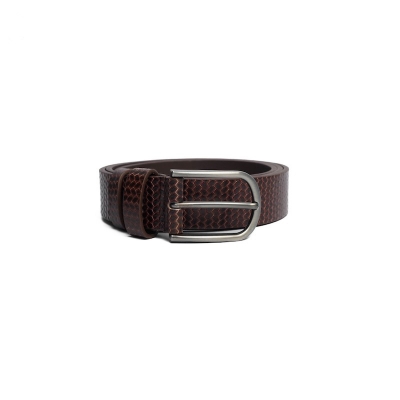 Picture of Marc Formal Leather Belt Pati Chocolate Round