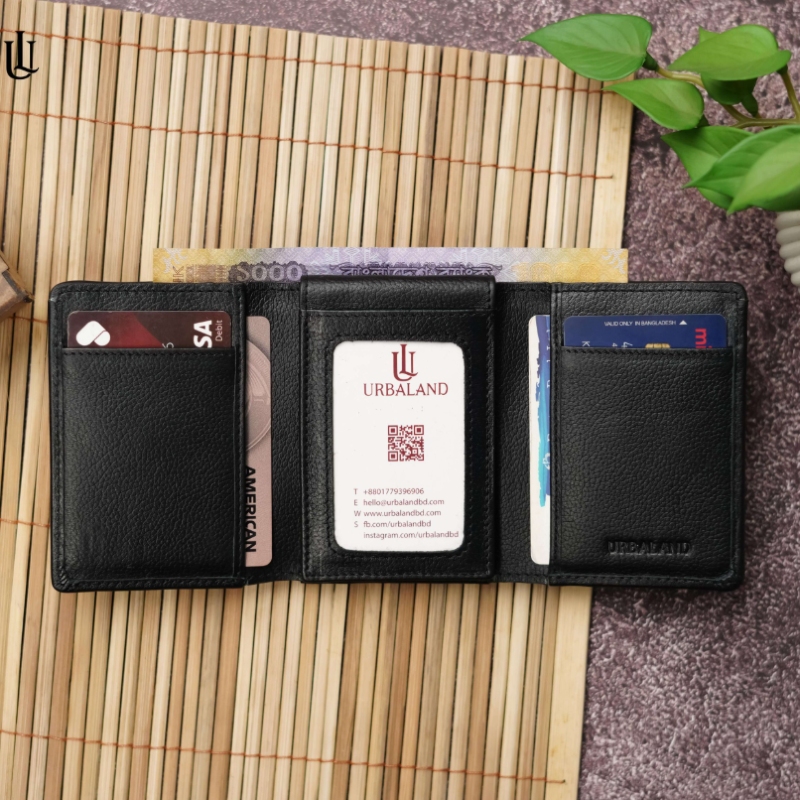 Picture of Urbaland Edd Trifold Wallet  –Edd Trifold Wallet - Black