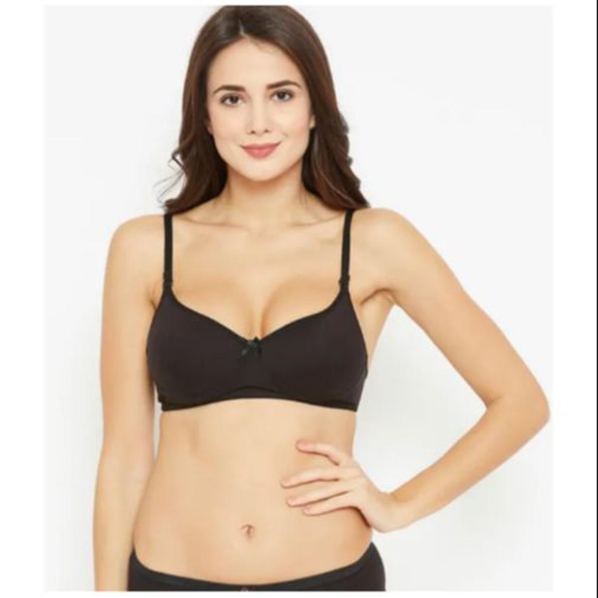 Picture of 4 Piece Set Premium Quality Short Tops Comfortable Bra Female Teenagers Soft Cotton Bra Multicolor - Bra