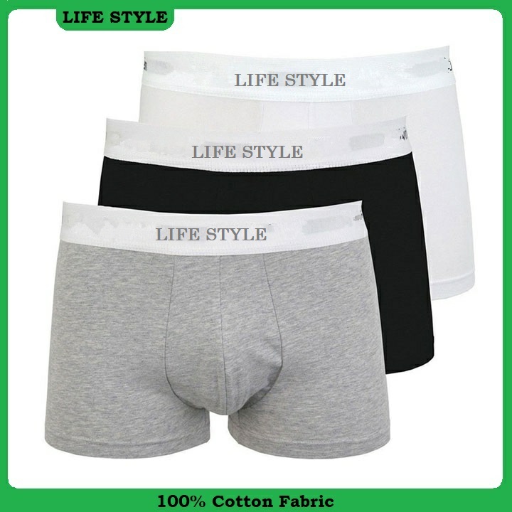 Picture of 3 Piece Set Cotton Boxer Underwear for Men - Boxer - Under Wear