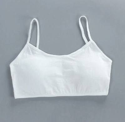 Picture of 3pcs Teenage Girls Small Bras Young Children Underwears Student Girls Wireless Solid Underclothes Kids Sports Training Bra Vest