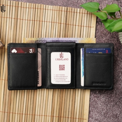 Picture of Urbaland Edd Trifold Wallet  –Edd Trifold Wallet - Black