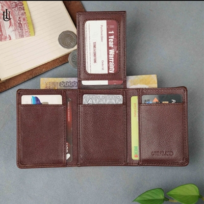 Picture of Urbaland Edd Trifold Wallet  –Edd Trifold Wallet - red wine