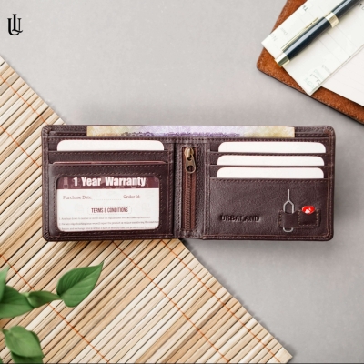Picture of Urbaland Reed Bifold Classic Wallet- chocolate