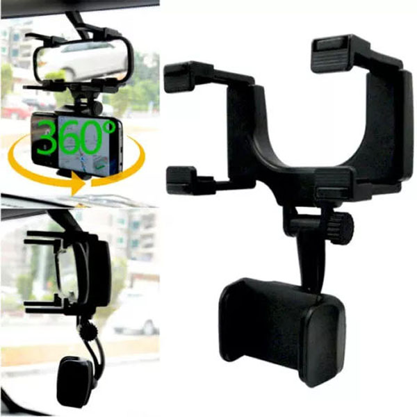 360 Degree Rearview Mirror Car Phone Holder ZangCart Bdonline shop bangladeshothoba.com