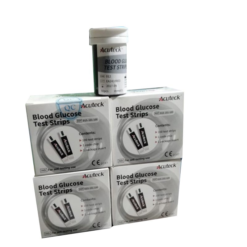 Picture of AcuTeck Blood Glucose Strips 50& 50 & 100 pes,1box
