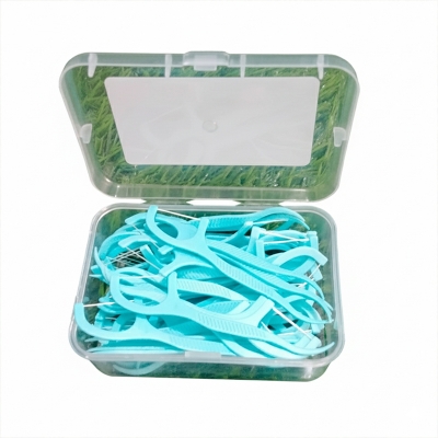 Picture of Dental Floss Toothpick Flosser 50 Pcs/1Box